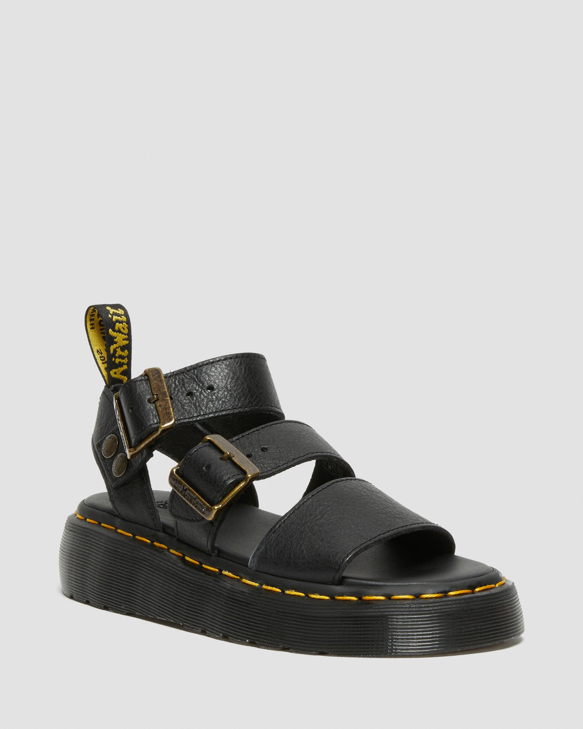 Sandalias con plataforma Gryphon Quad de piel Dr. Martens - vista frontal