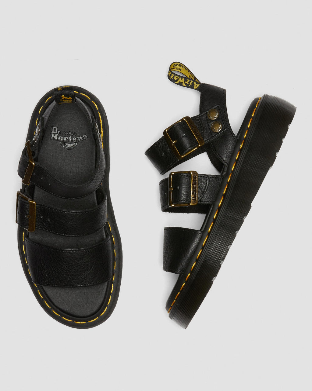Sandalias con plataforma Gryphon Quad de piel Dr. Martens - vista de detalle 6