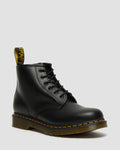 Botines 101 Yellow Stitch de piel Smooth Dr. Martens - vista frontal