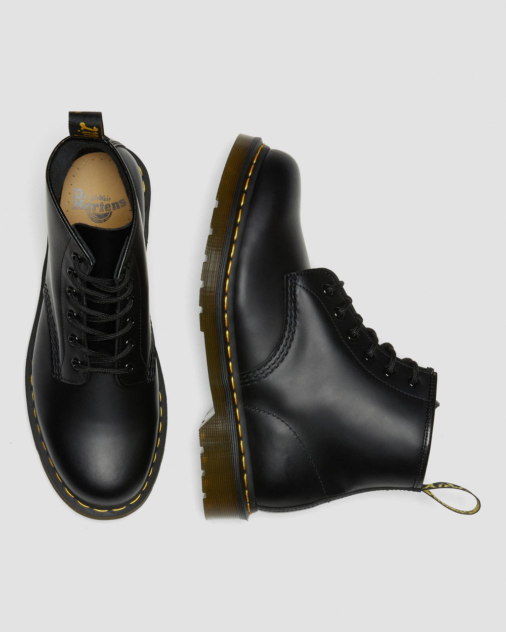 Botines 101 Yellow Stitch de piel Smooth Dr. Martens - vista de detalle 6