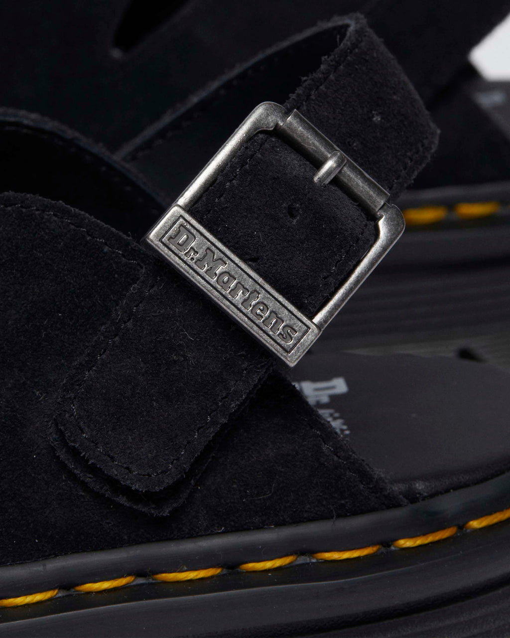 Zuecos con plataforma Zebzag de gamuza Dr. Martens - vista de detalle 4
