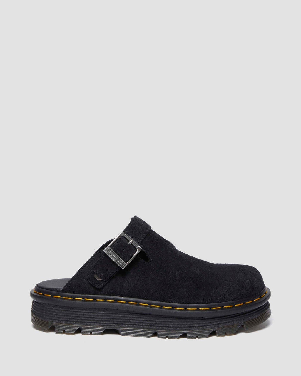 Zuecos con plataforma Zebzag de gamuza Dr. Martens - vista de detalle 3