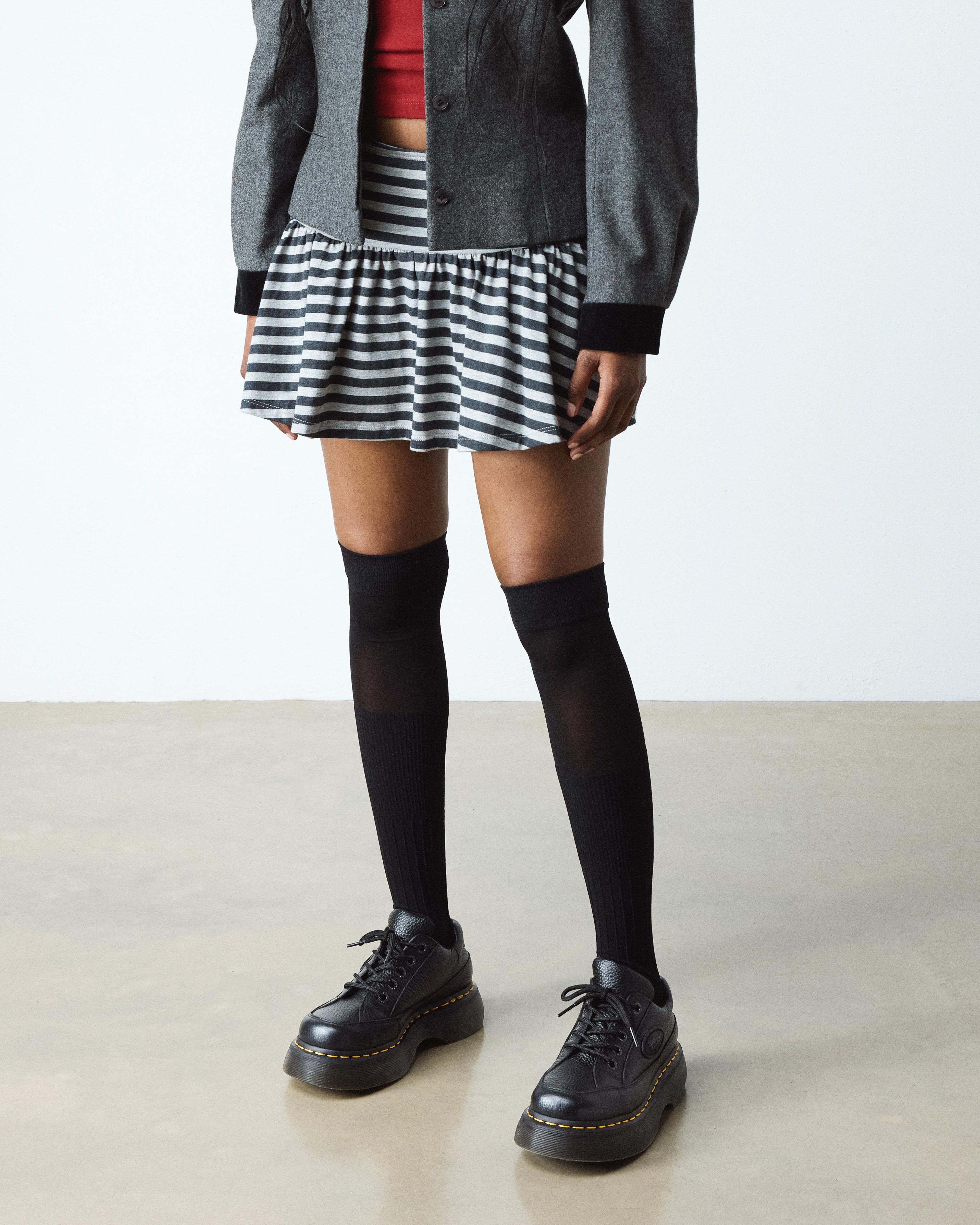 Zapatos Buzz de piel Milled Nappa con 5 ojales Dr. Martens - vista lateral