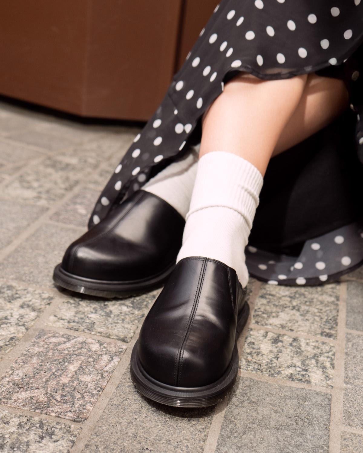Zuecos San de piel Dr. Martens - vista superior