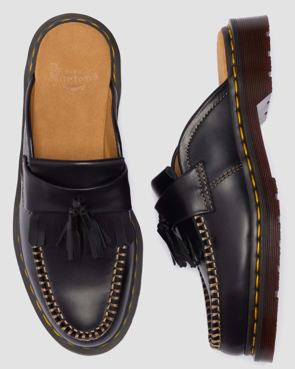 Zuecos Adrian de piel Dr. Martens - vista de detalle 5
