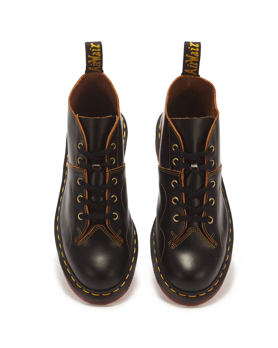 Botines Church Yellow Stich Vintage en piel