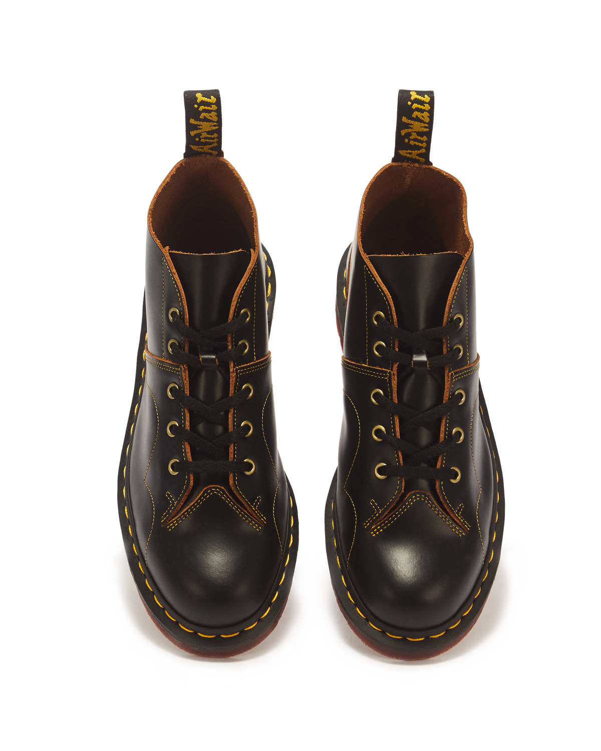 Botines Church Yellow Stich Vintage en piel