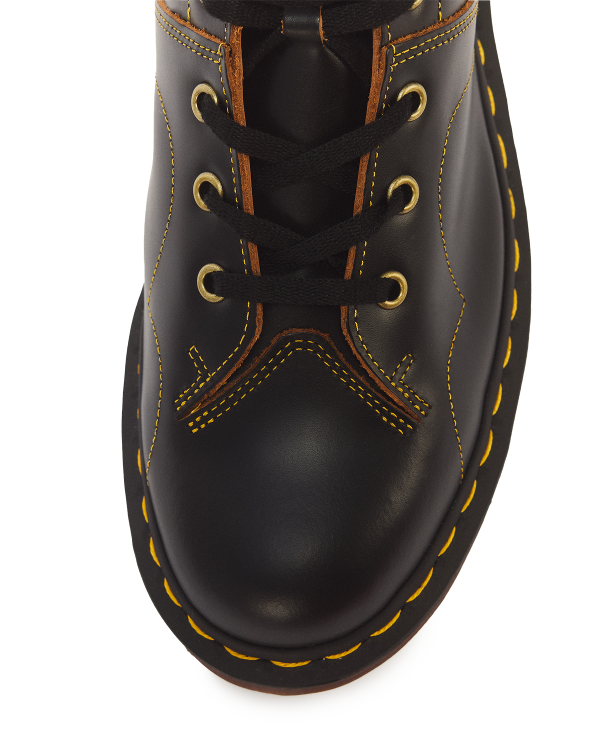 Botines Church Yellow Stich Vintage en piel