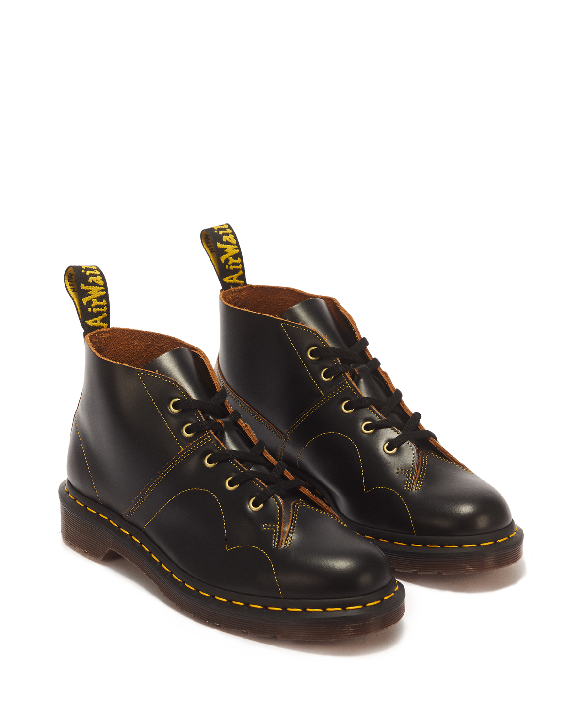 Botines Church Yellow Stich Vintage en piel