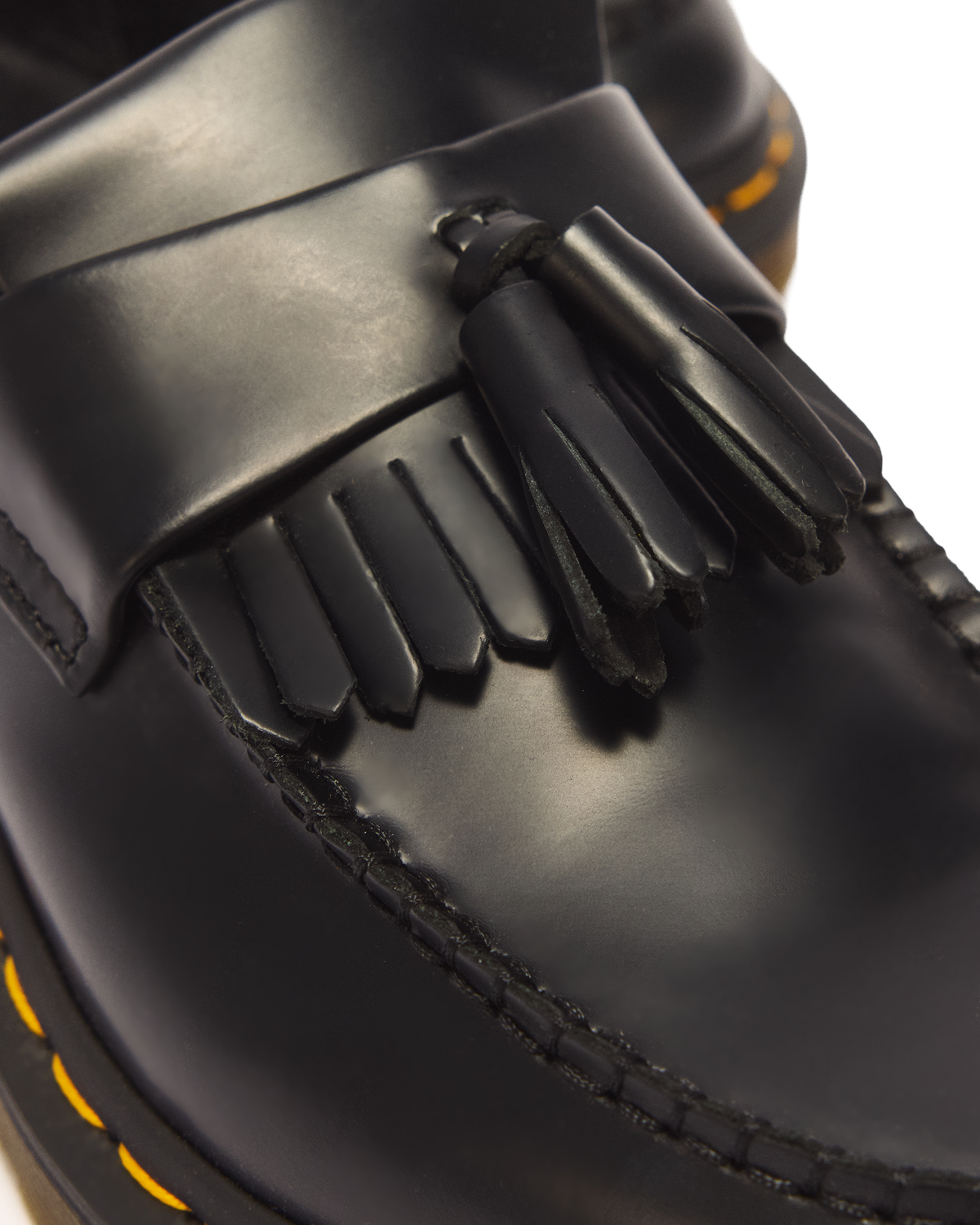 Mocasines Adrian Yellow Stitch de piel Smooth con borla