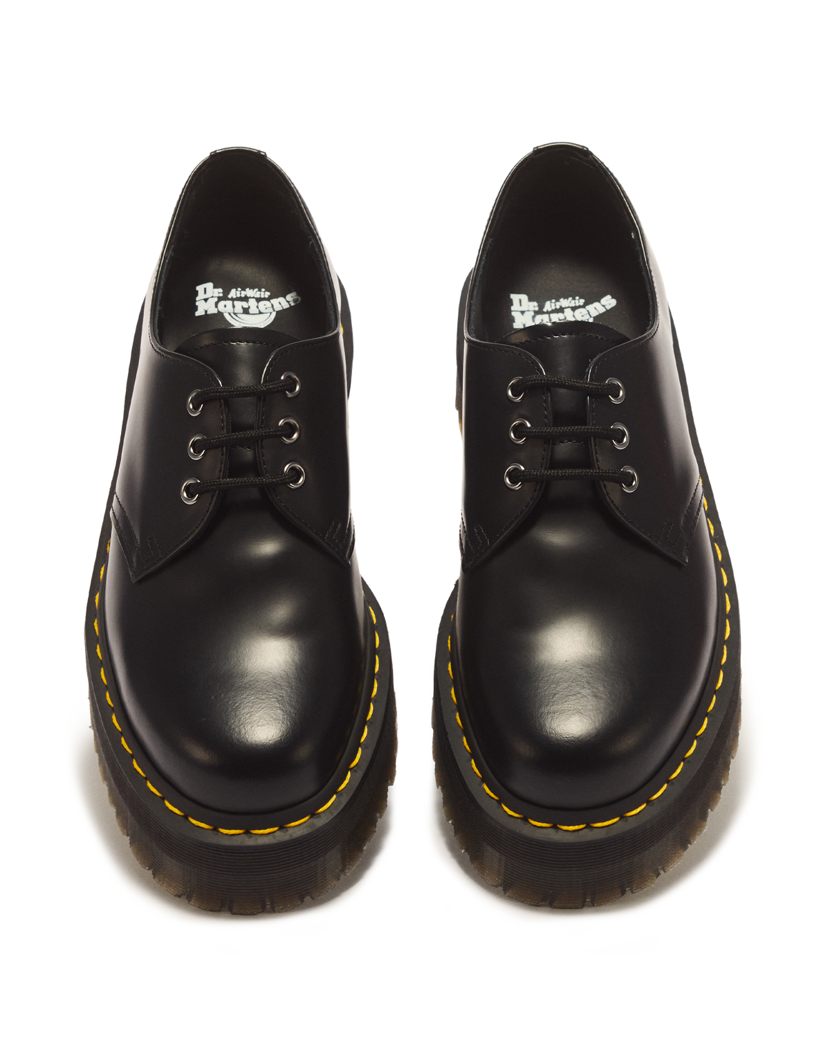 Zapatos con plataforma 1461 Quad de piel Smooth