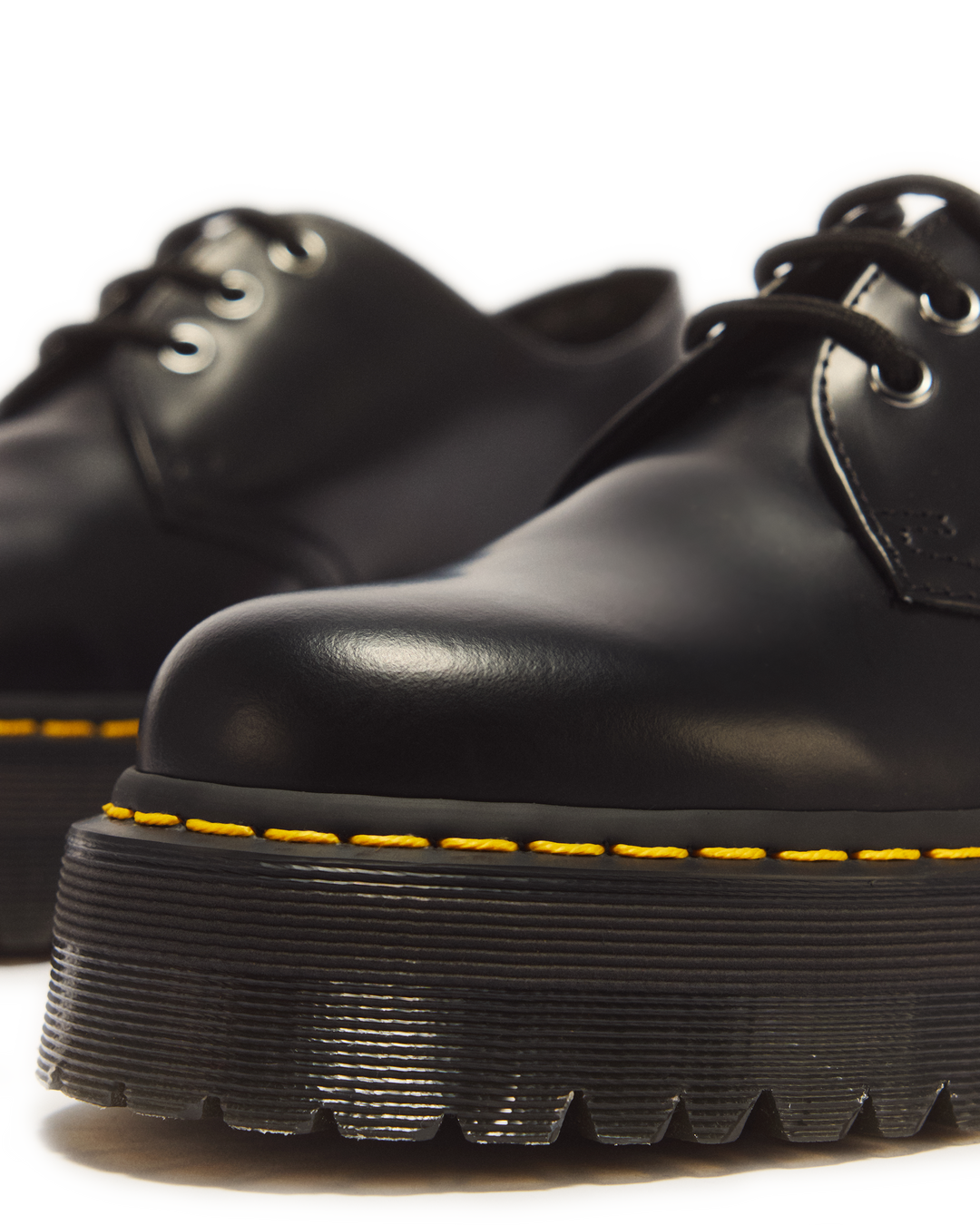 Zapatos con plataforma 1461 Quad de piel Smooth