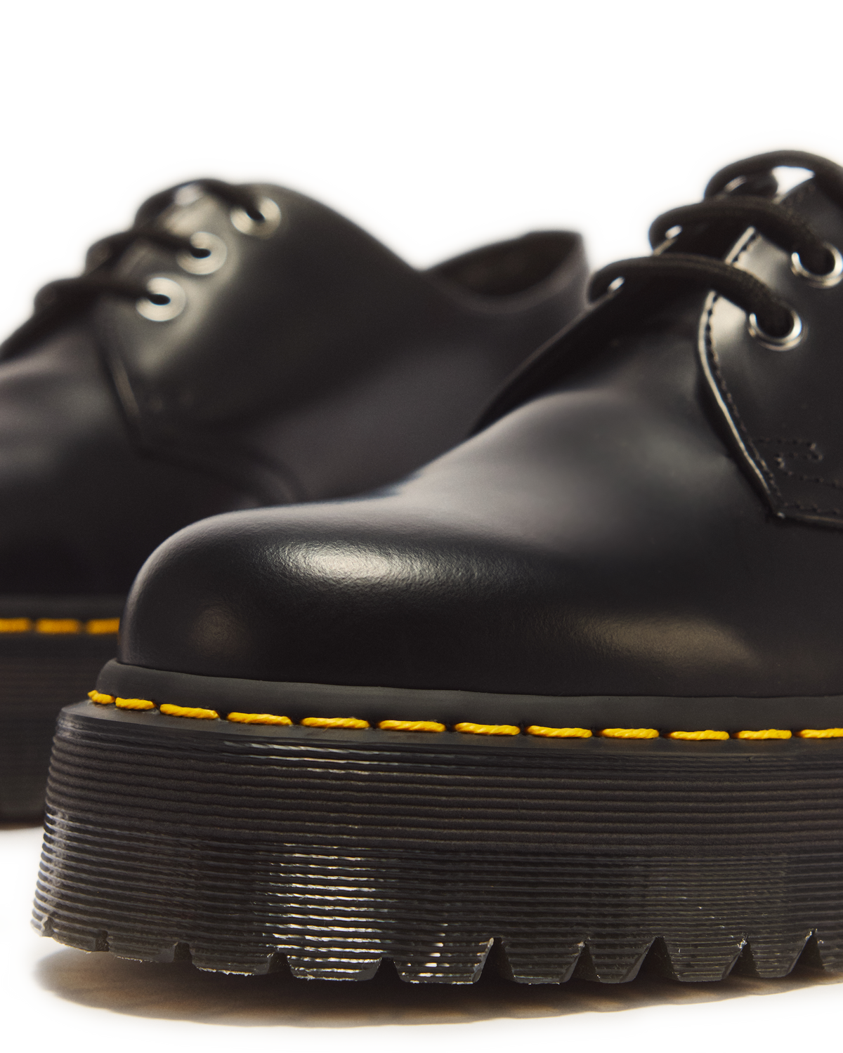 Zapatos con plataforma 1461 Quad de piel Smooth