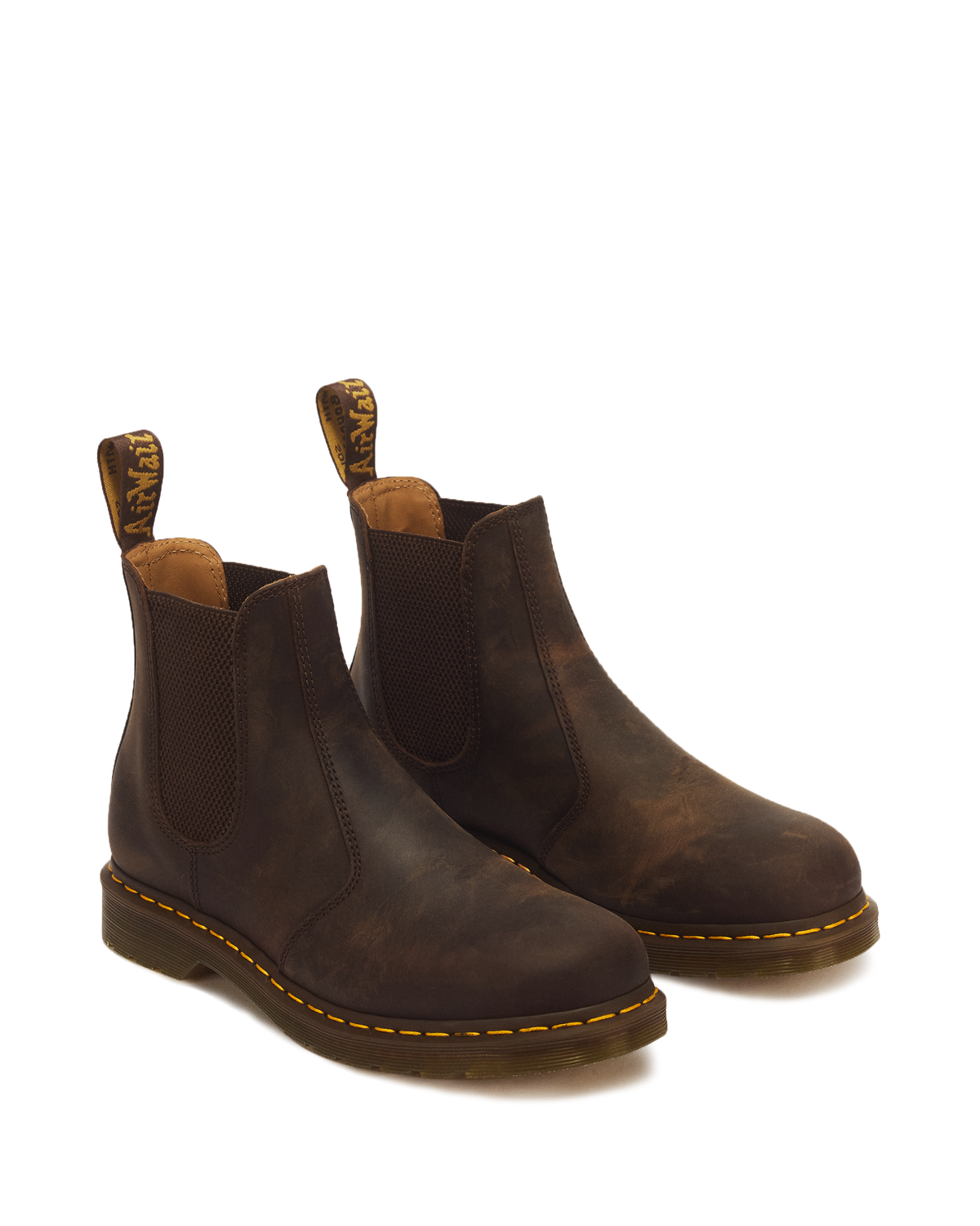 Botas Chelsea 2976 Yellow Stitch de cuero Crazy Horse