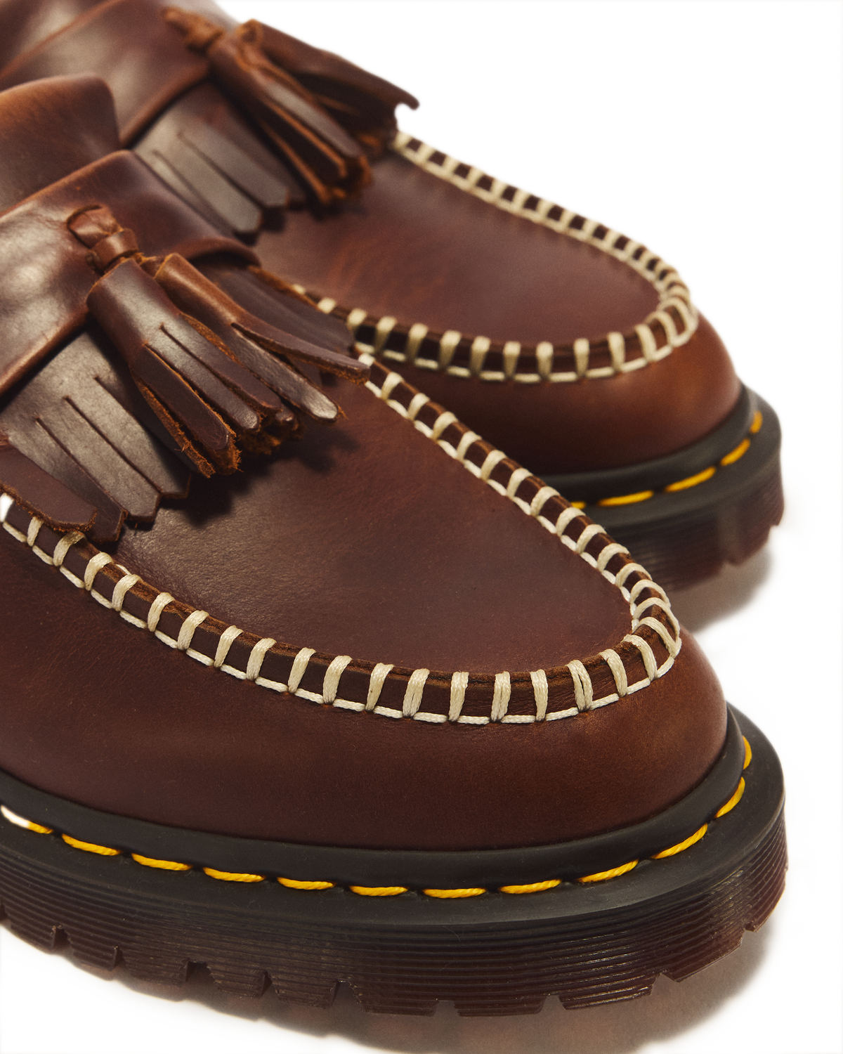 Mocasines Adrian de piel Orleans con borlas