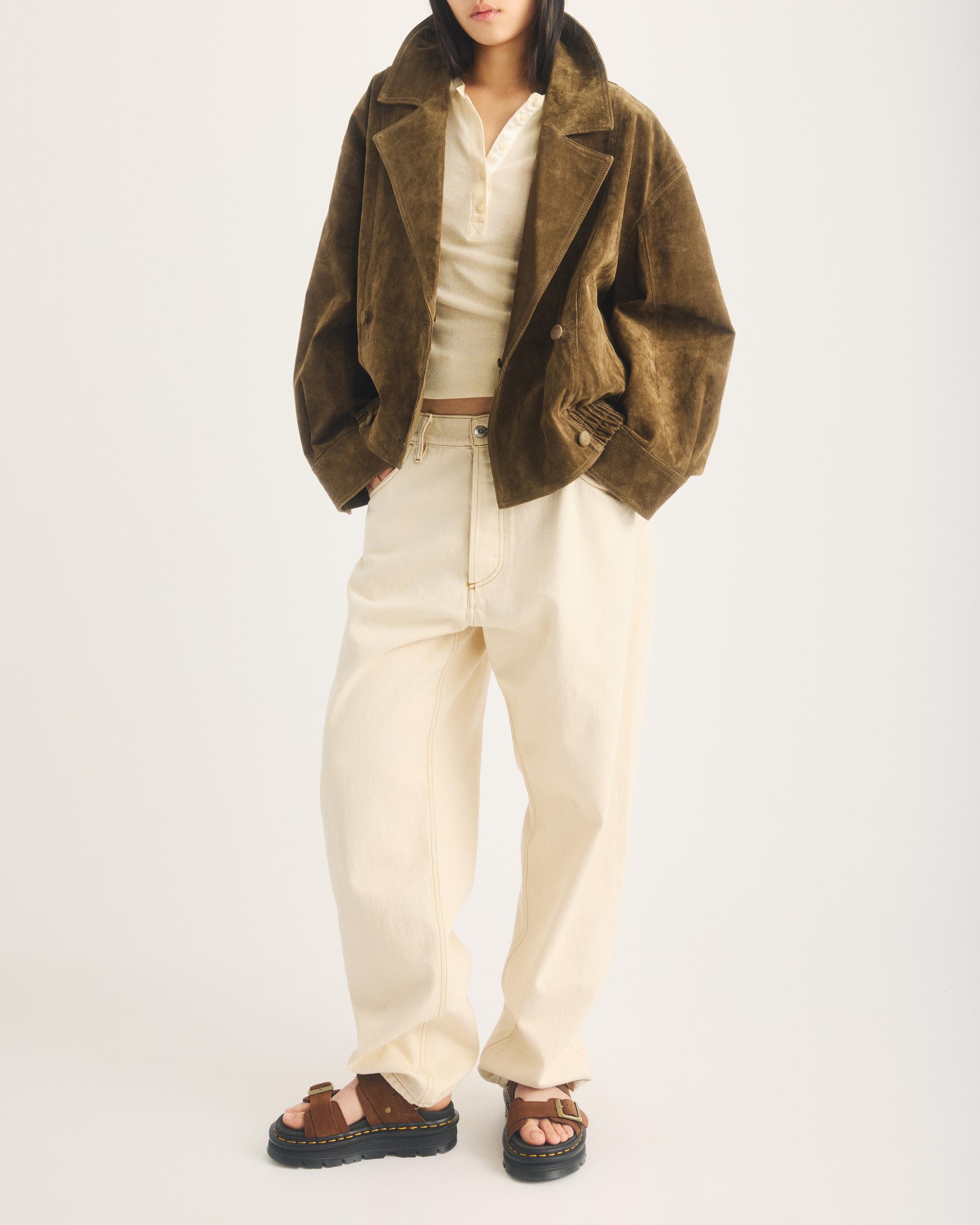 Sandalias con plataforma Zebzag de nubuck Sepia Brown de Dr. Martens - look de estilo